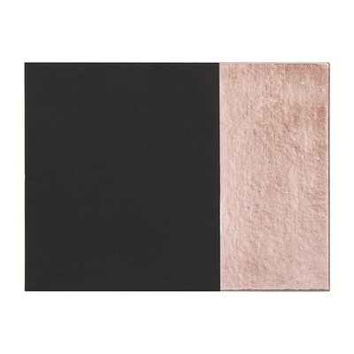 Set of 4 Dipped Black/Rose Gold Leather Effect Placemats SO'HOME