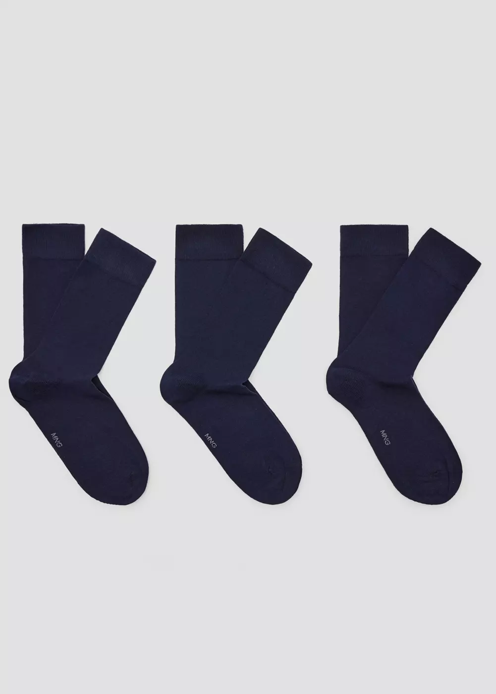 Lot 3 paires de chaussettes longues coton, MANGO MAN