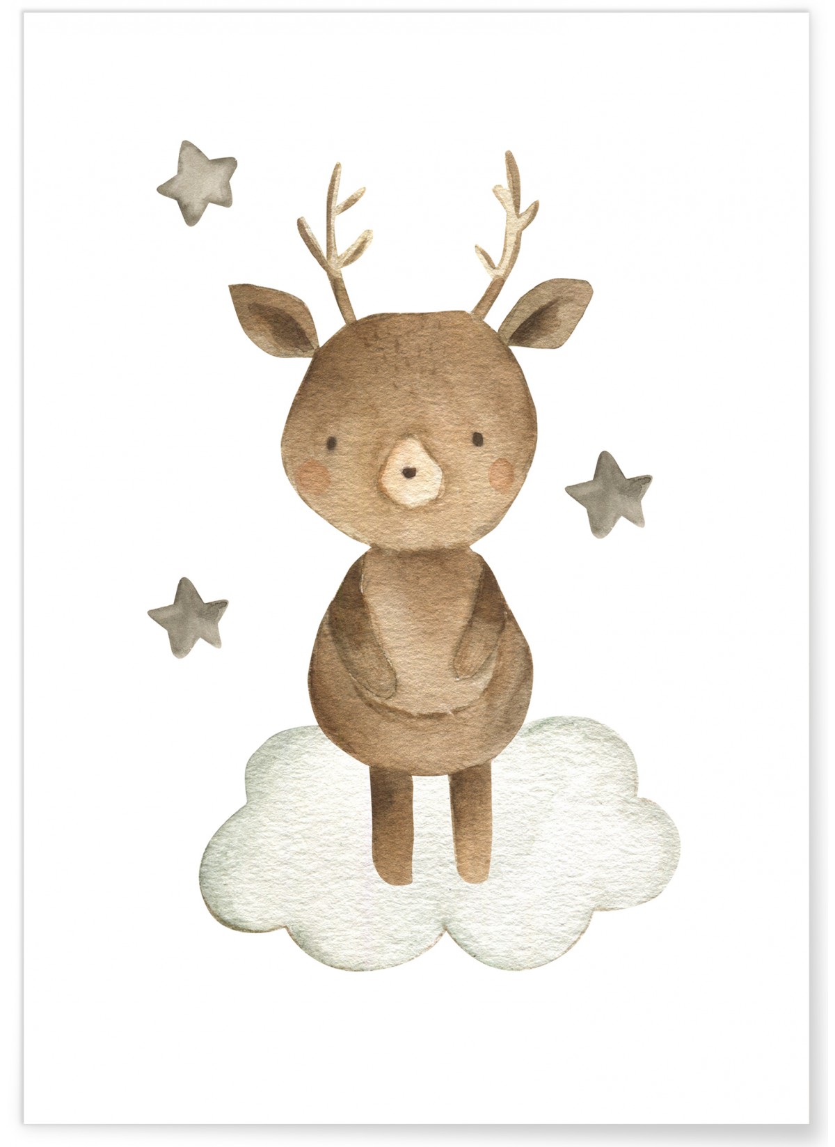 Affiche Enfant Cerf, L'AFFICHERIE