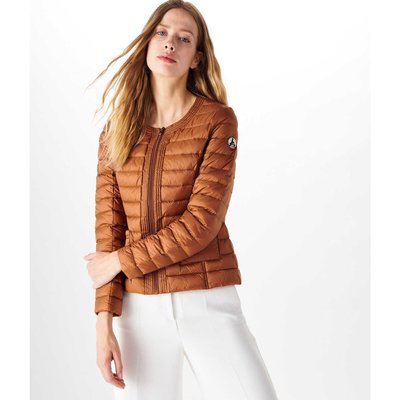 Douda Quilted Padded Jacket with Round Neck JOTT