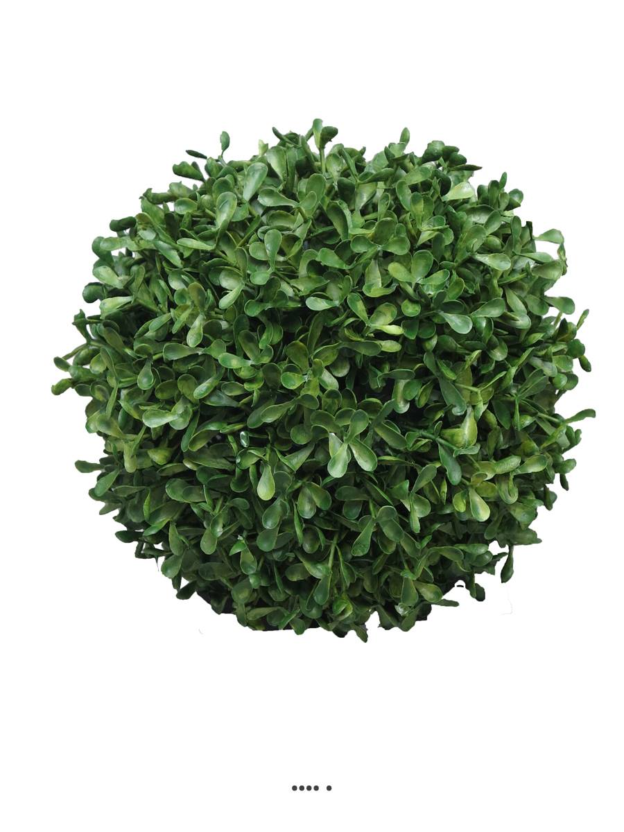 Boule de buis factice feuilles PE protection, ARTIFICIELLES