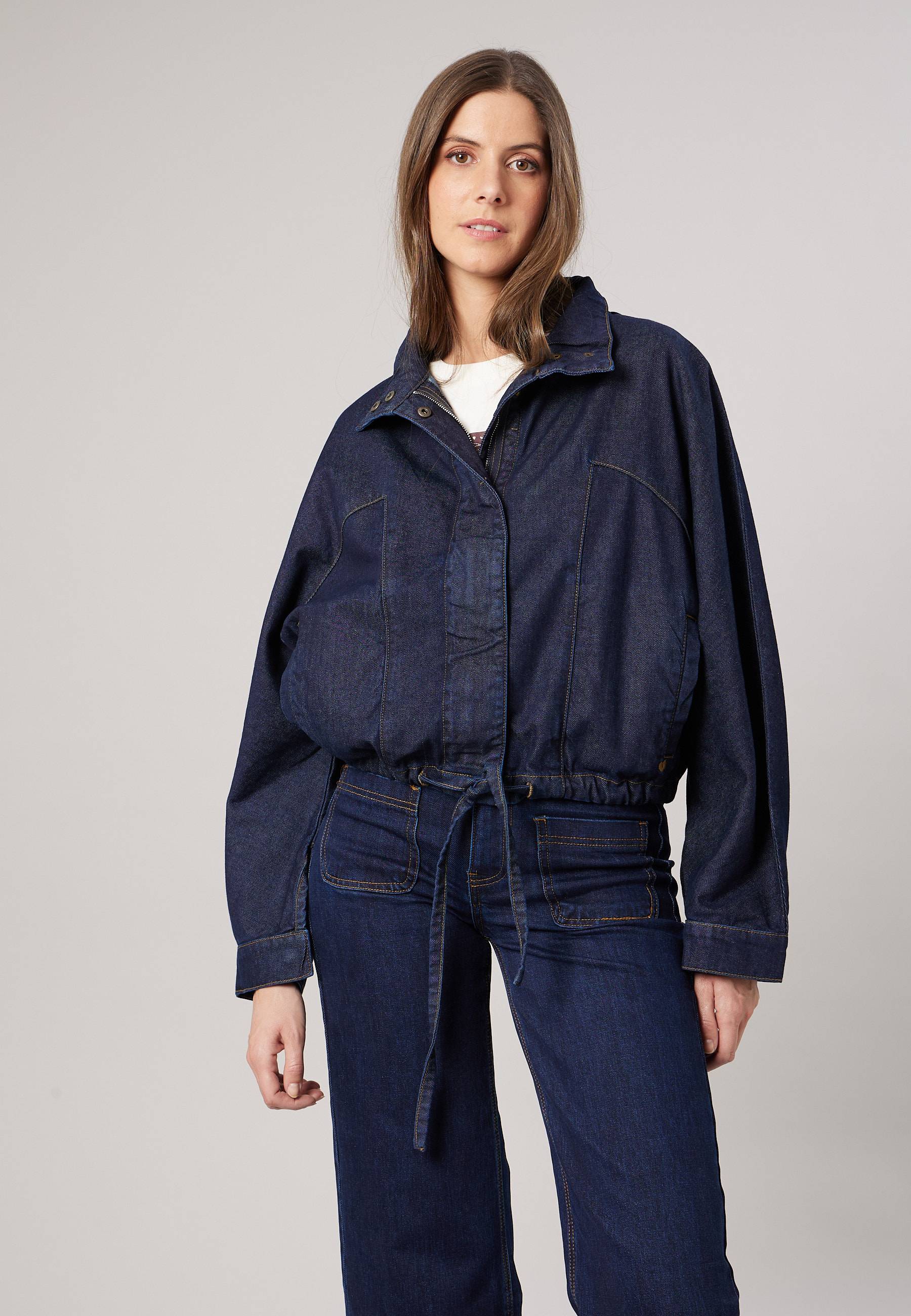 Blouson court femme en jean INES, DEELUXE