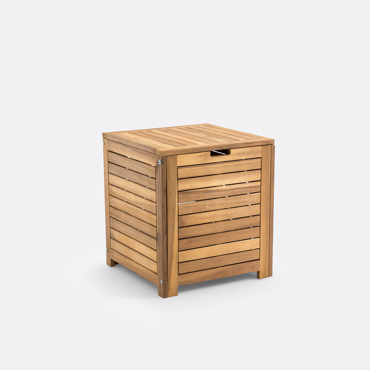 Garden l45 acacia storage box, light natural wood, La Redoute
