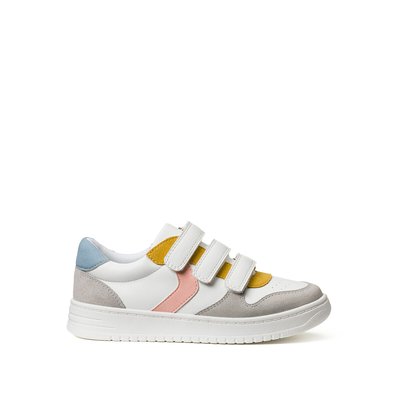 Kids Leather Trainers with Touch 'n' Close Fastening LA REDOUTE COLLECTIONS