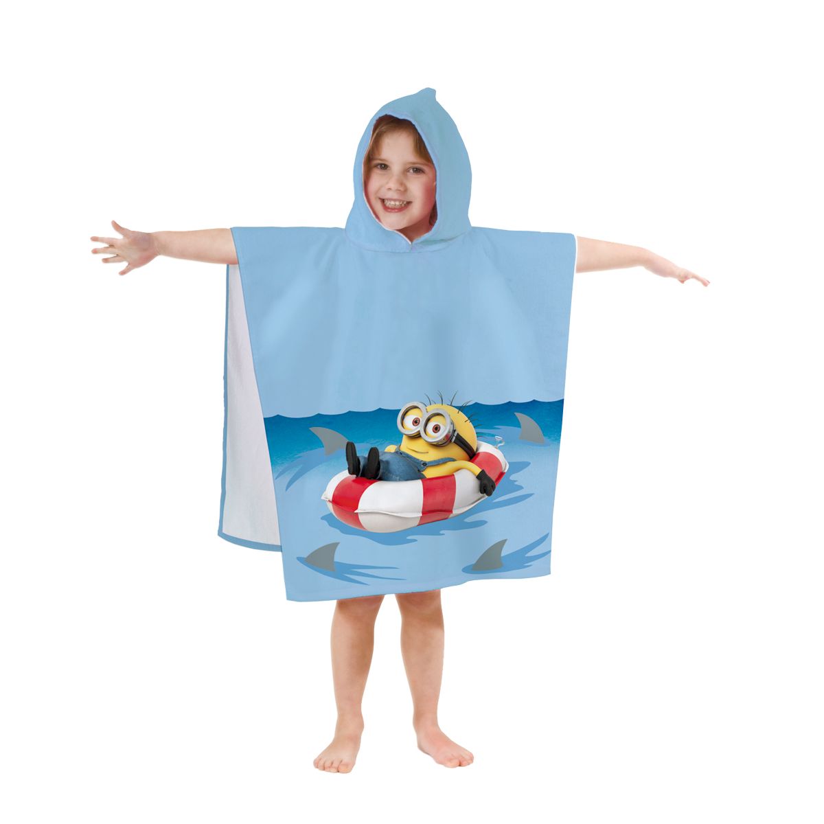 Cape De Bain 060x1 Cm Les Minions 100 Coton Bleu Les Minions La Redoute