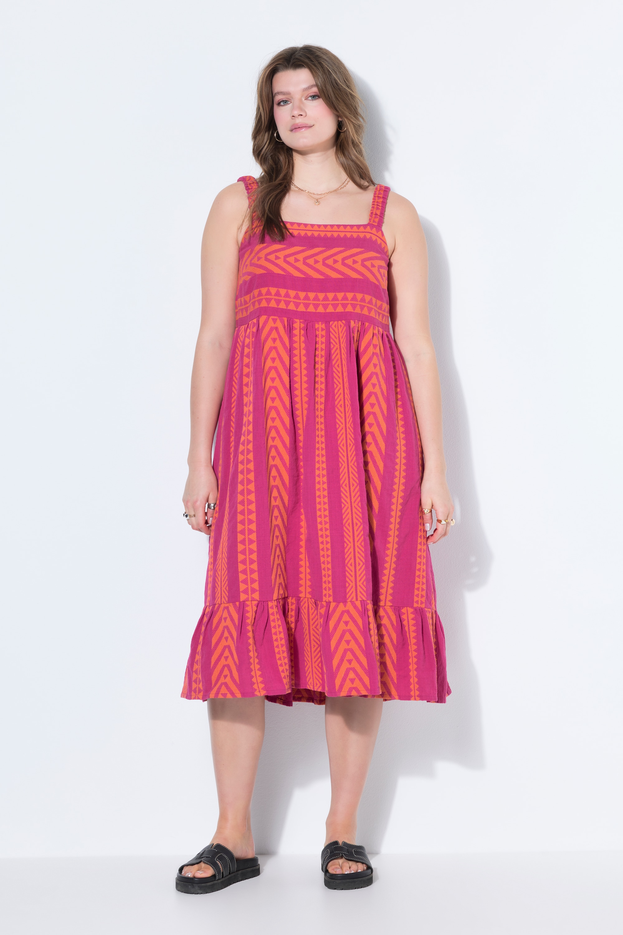 Robe longue, ligne A, jacquard, STUDIO UNTOLD