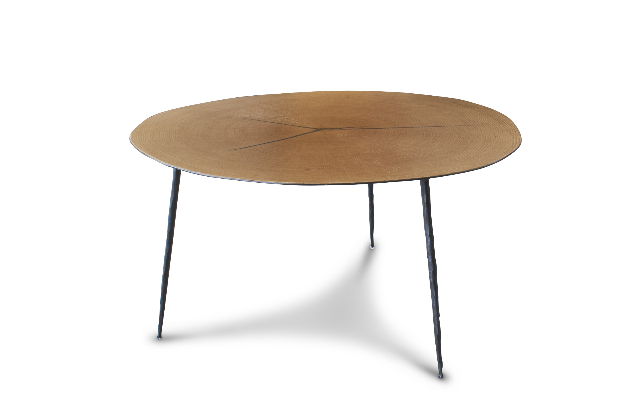 Table basse ronde en fer XYLÈME, PRODUIT INTERIEUR BRUT