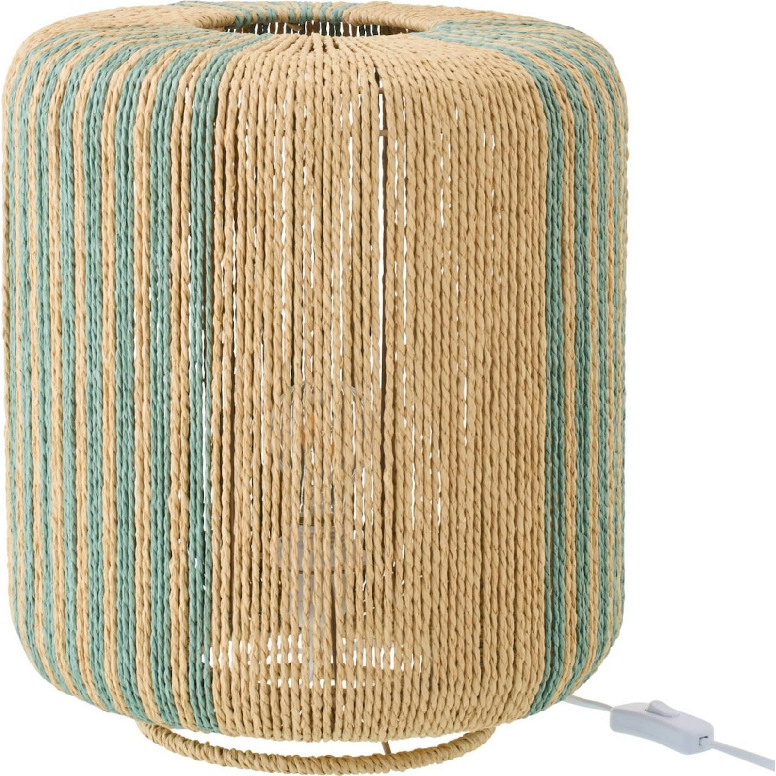 Lampe de table cylindrique en corde, RECOLLECTION