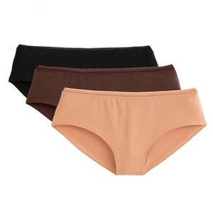 3er-Pack unifarbene Shortys LA REDOUTE COLLECTIONS image