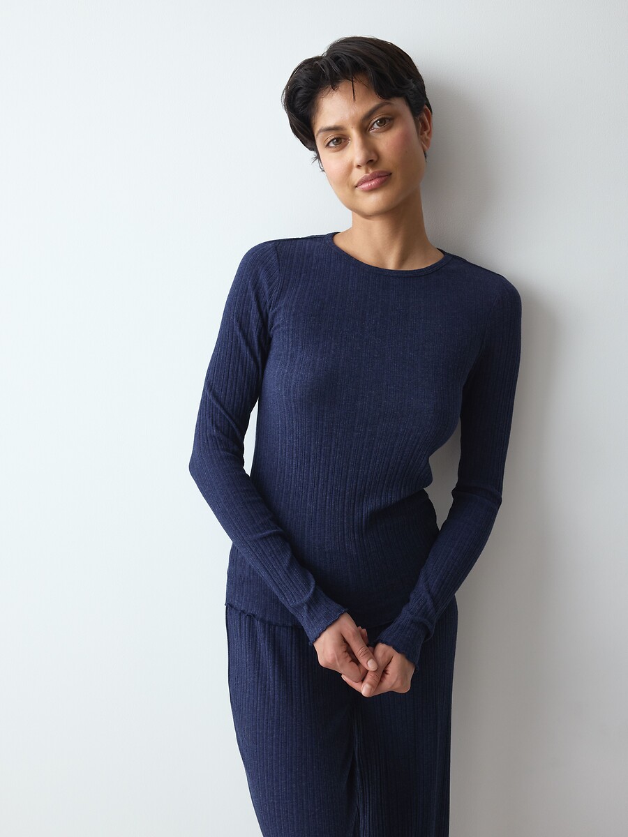 Haut de pyjama en coton côtelé VERSATILE RIB, TRIUMPH