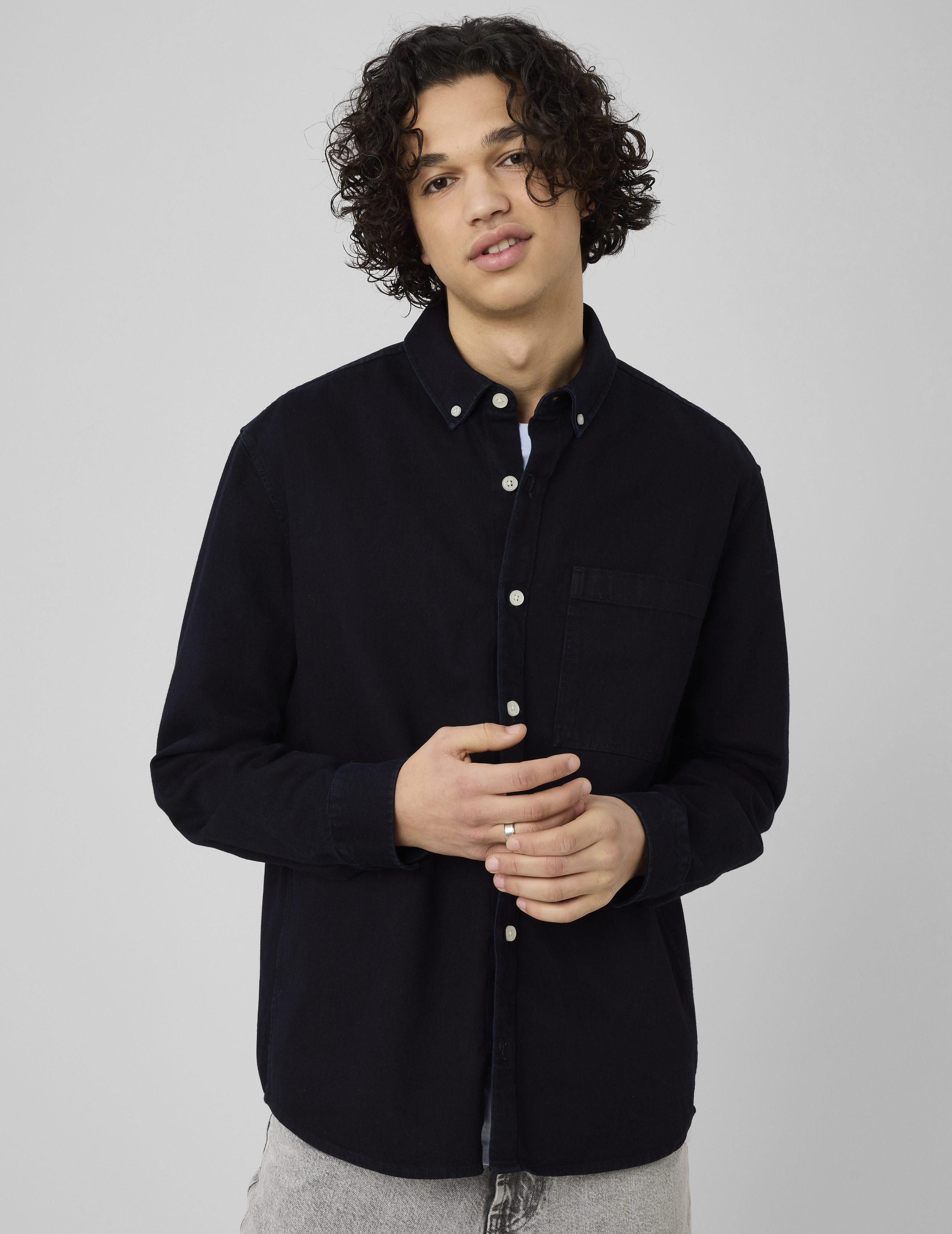 Chemise indigo, BZB