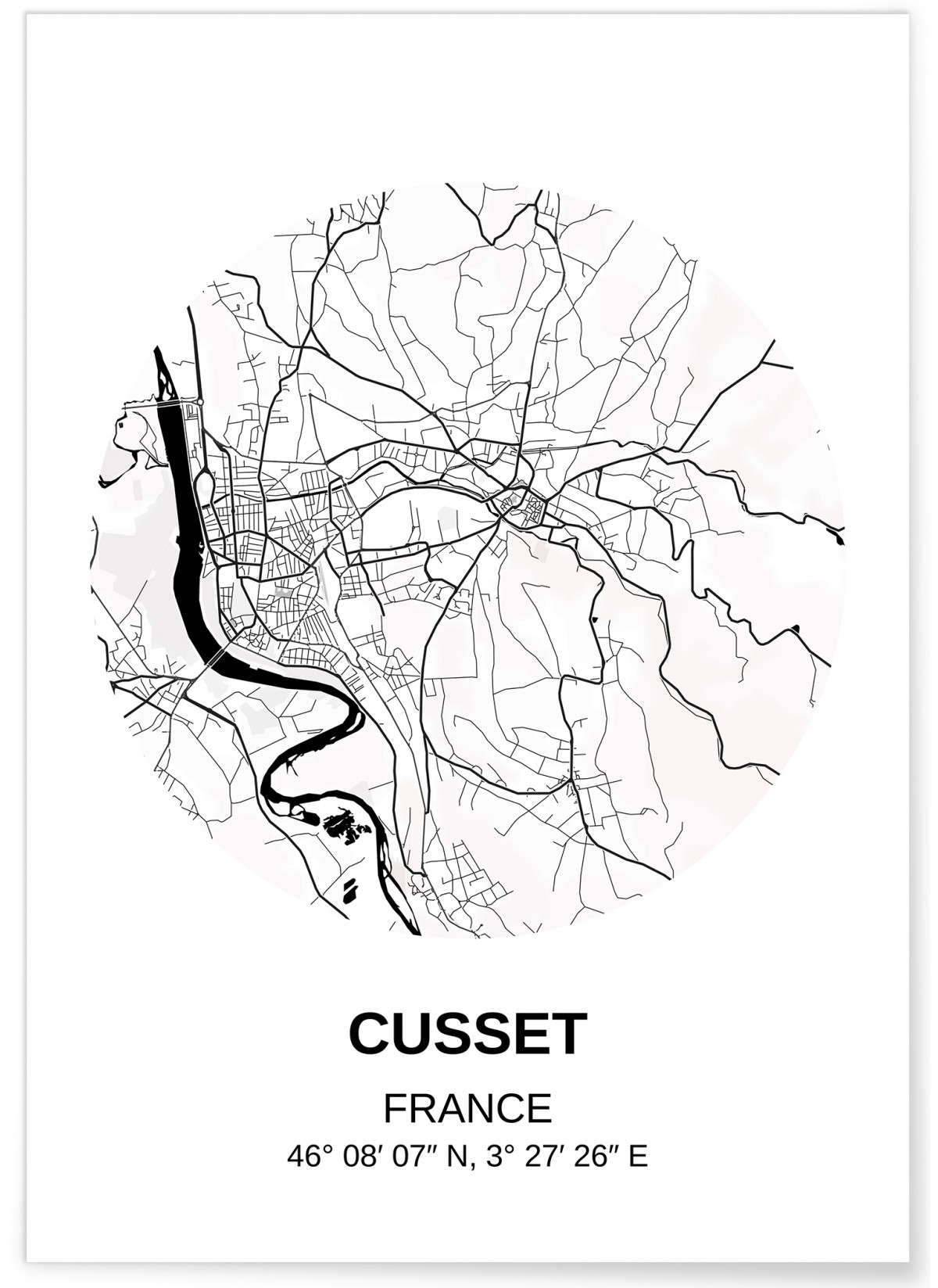 Affiche Carte Cusset, L'AFFICHERIE