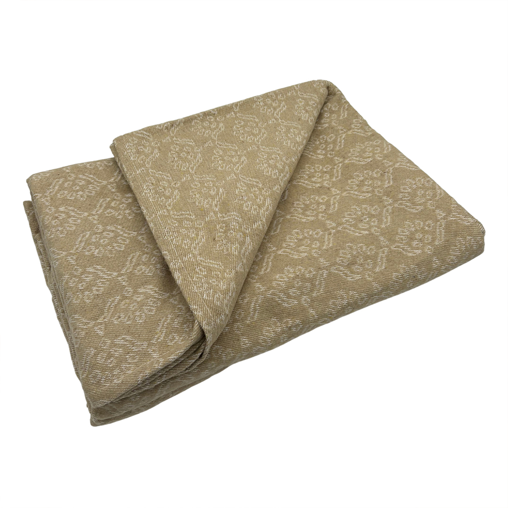 Dessus de lit jacquard motif floral, TOISON D OR