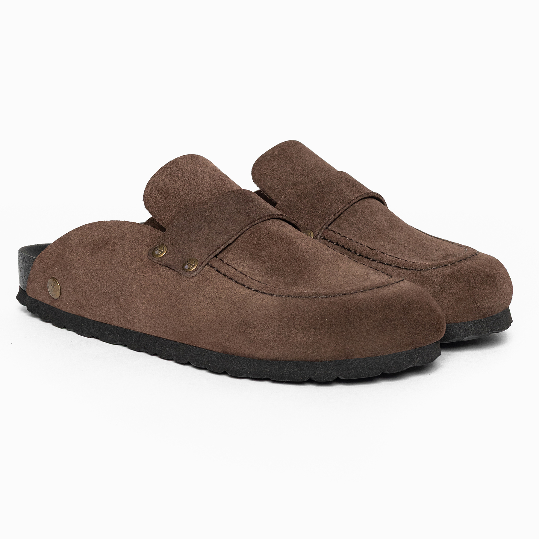 Sabots MILKY en cuir suédé pour femme, BAYTON