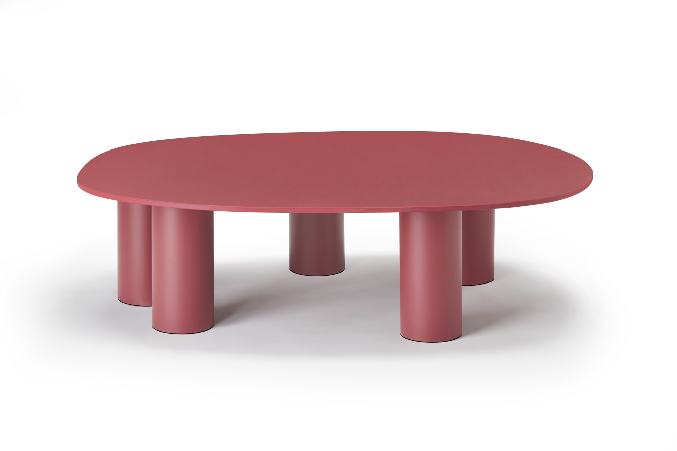 Table basse design ovale en métal, L.104 , HYPPO, SCAB DESIGN