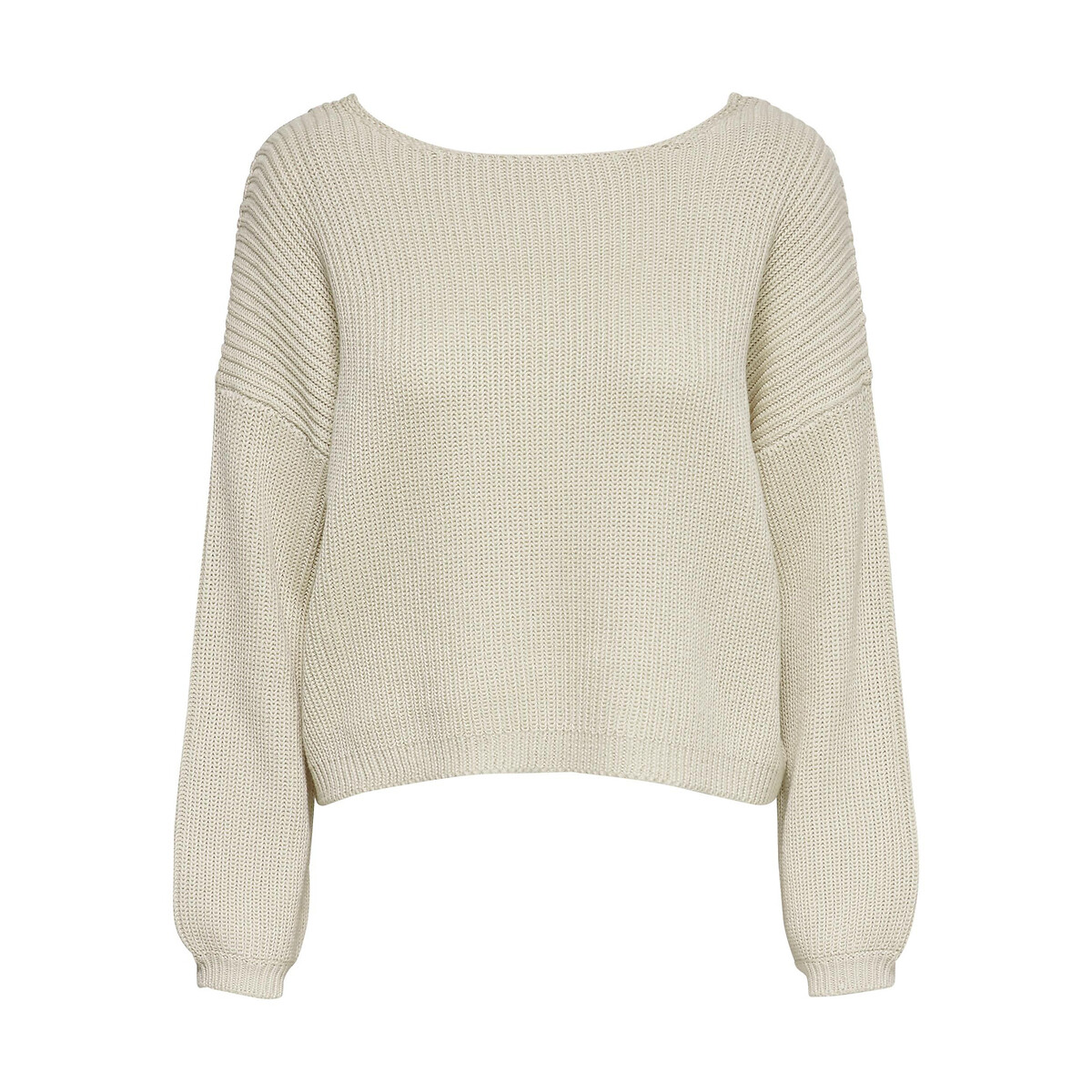 Cream slash neck clearance jumper