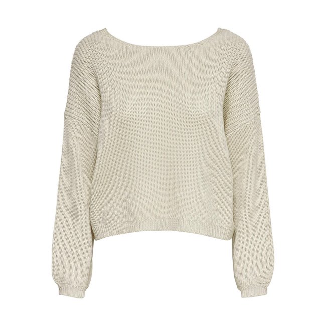 Cotton mix jumper with boat neck Only Petite | La Redoute