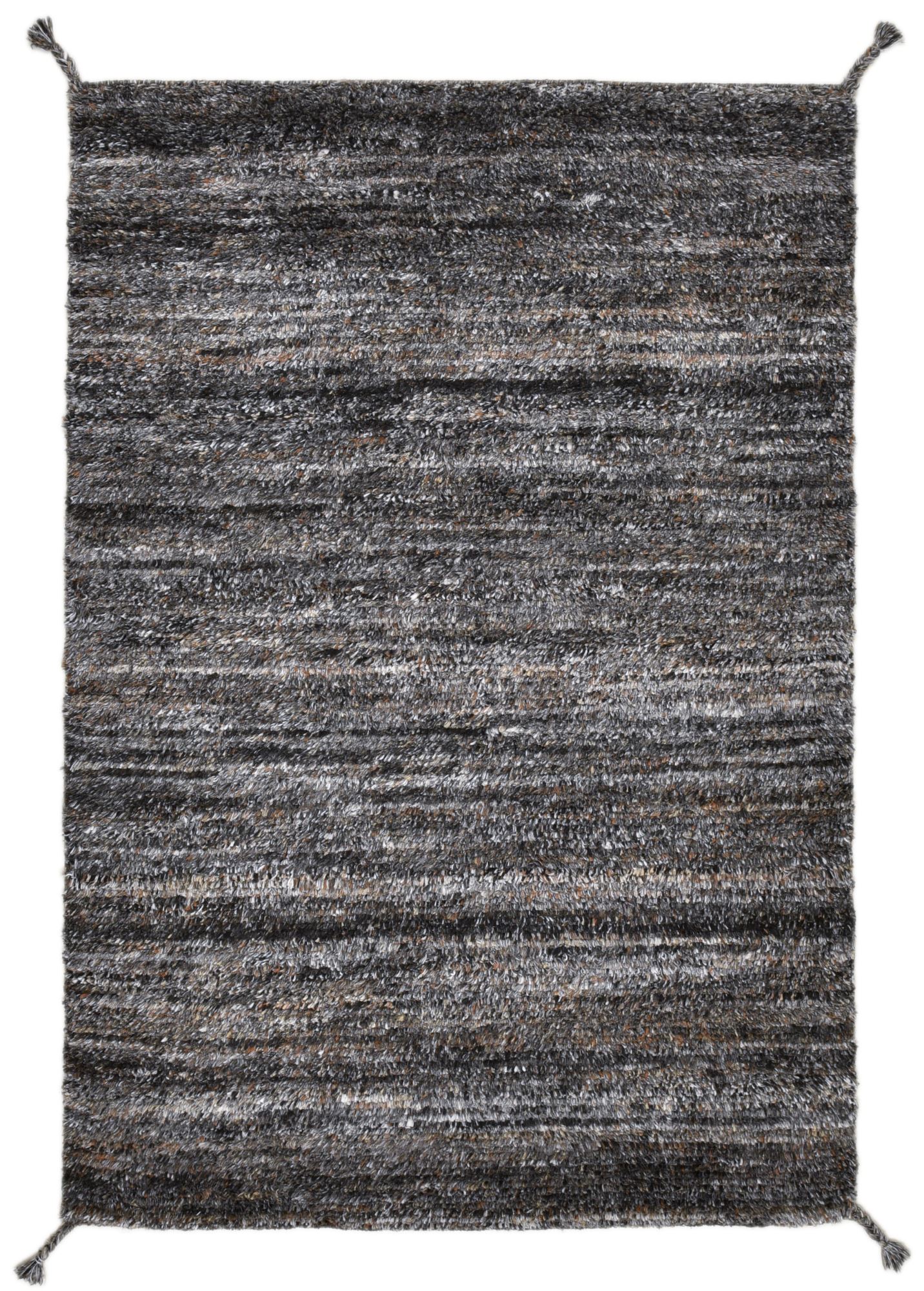 Tapis noué main en PET recyclé - ECO SHAGGY, THEKO