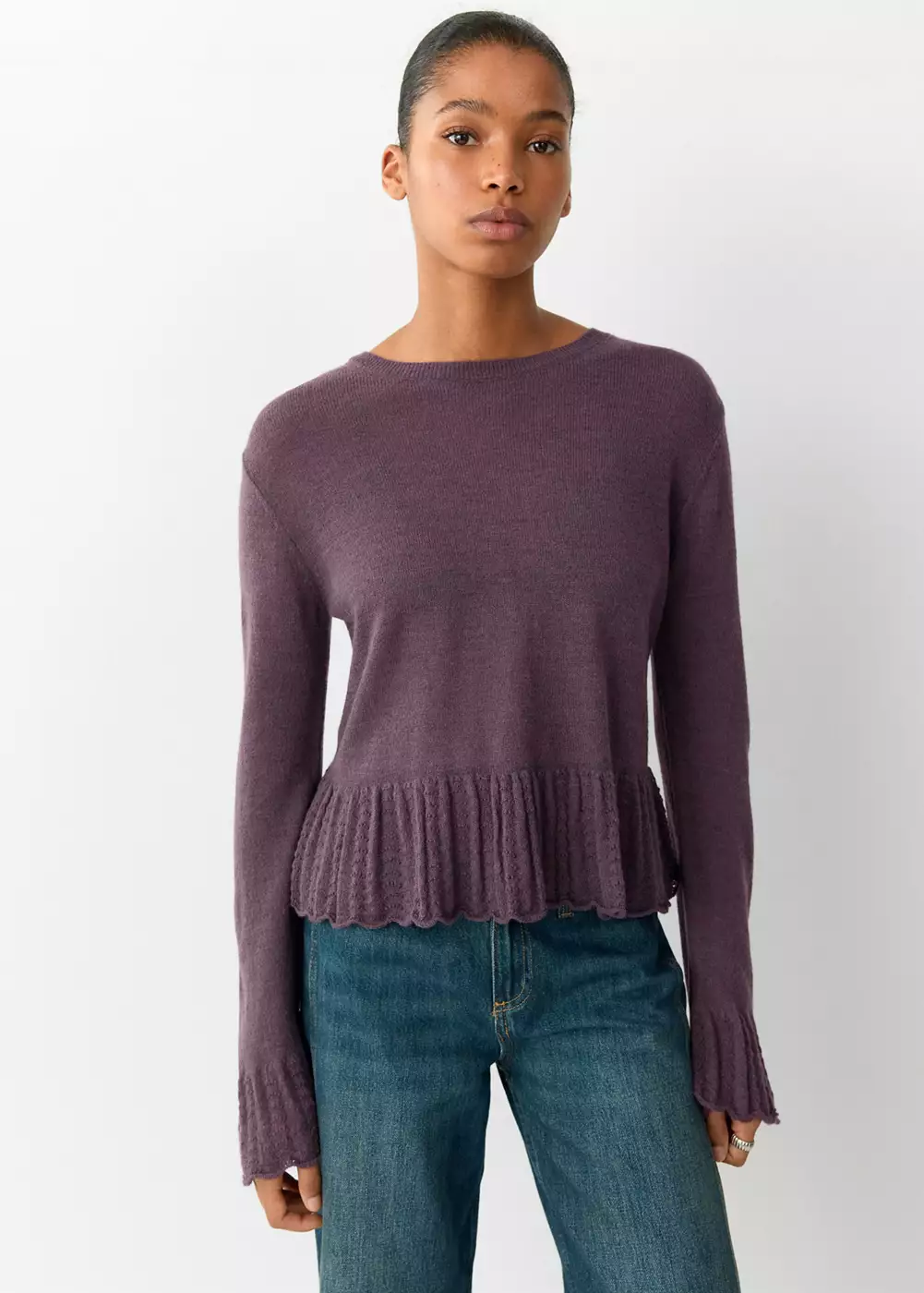 Pull-over détail à volants, MANGO TEEN