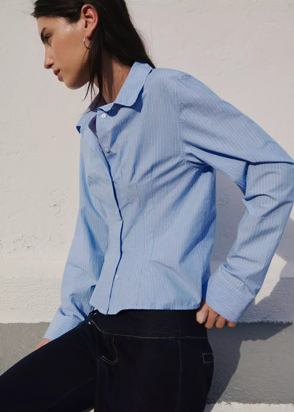 Chemise 100 % coton rayures, MANGO TEEN