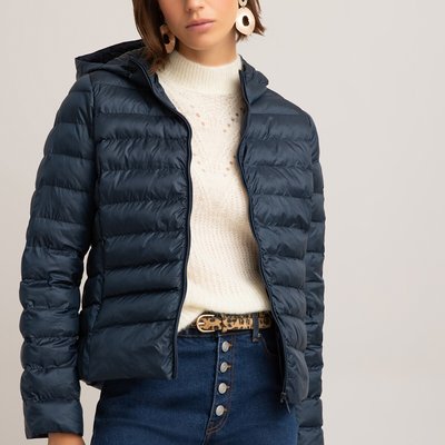 Recycled Quilted Padded Jacket with Hood LA REDOUTE COLLECTIONS