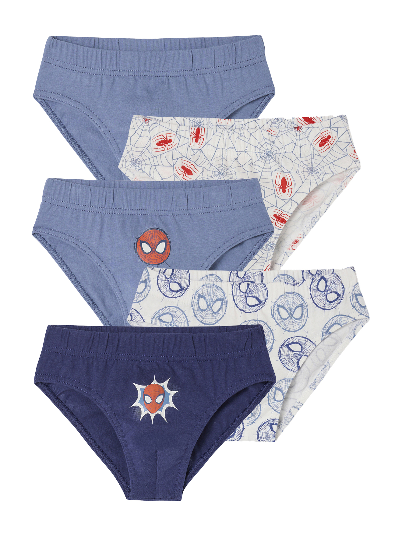 Lot 5 Slips Spiderman Garçon, VERTBAUDET