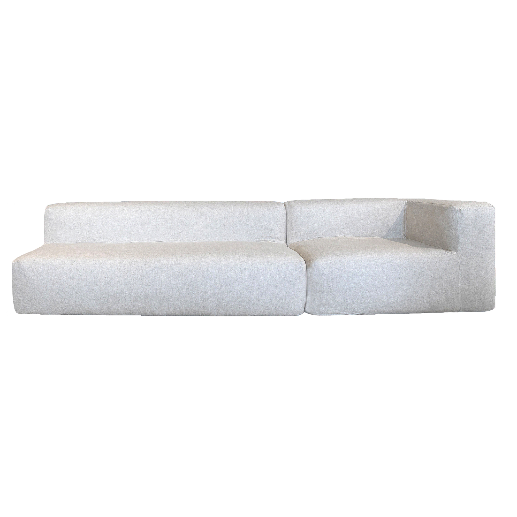 Canapé modulable en lin, déhoussable, MX HOME