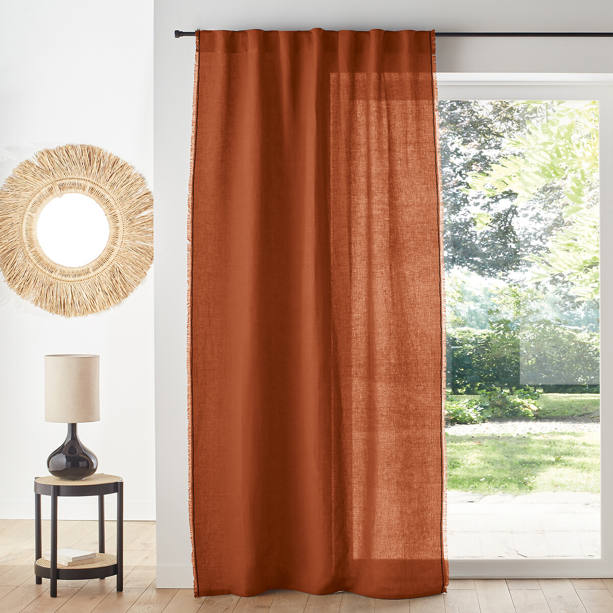 Menorca Cotton & Linen Curtain with Hidden Tabs