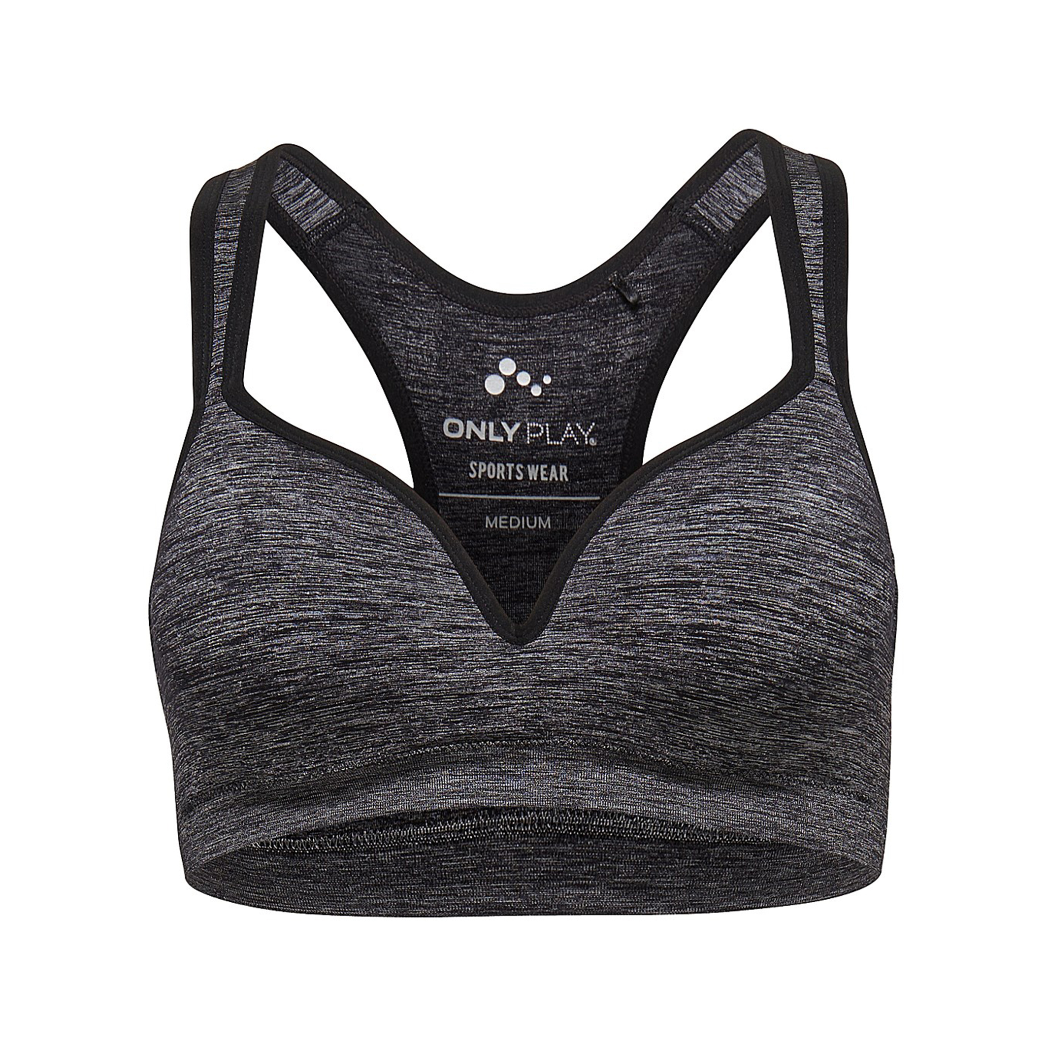 Sports bra charcoal grey marl Only Redoute