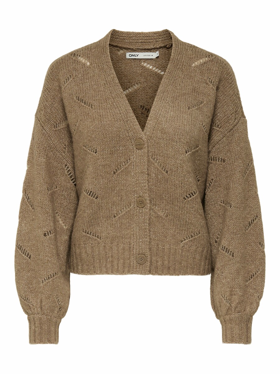 Openwork V-Neck Cardigan, ONLY