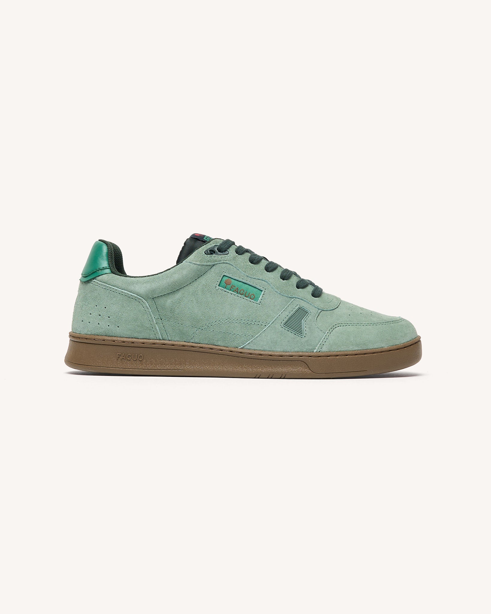 Baskets basses en cuir nubuck, FAGUO