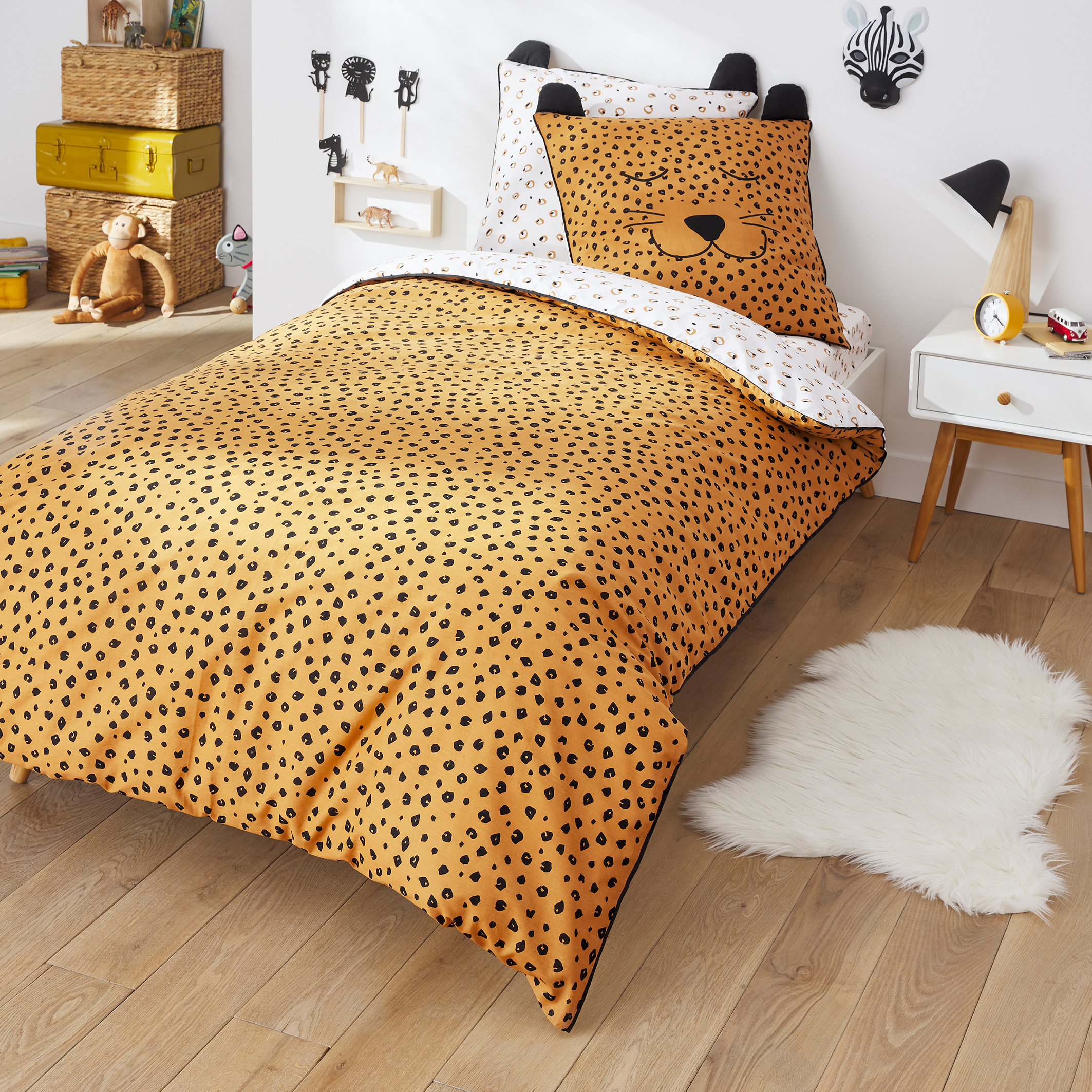 Lucien Duvet Cover In Printed Organic Cotton La Redoute Interieurs Lucien Duvet Cover In Printed Organic, Organic King Size Bedding