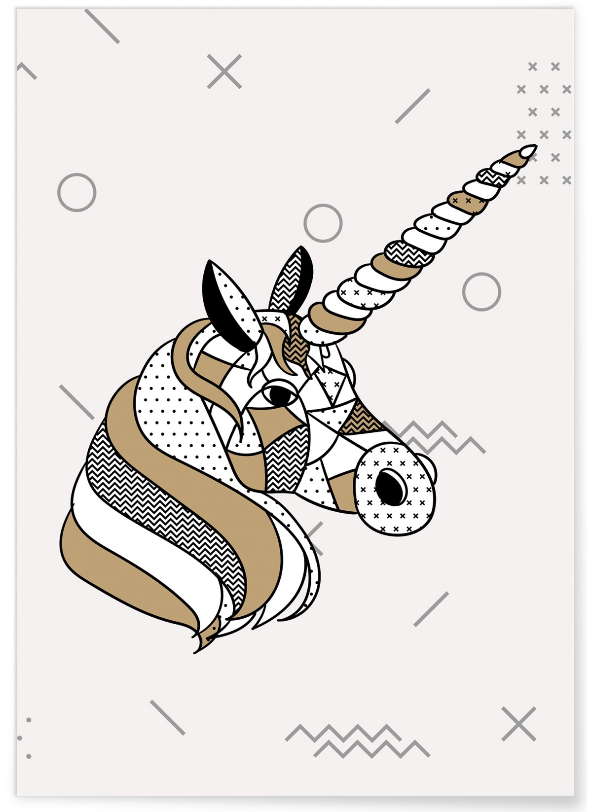 Affiche Licorne scandinave, L'AFFICHERIE