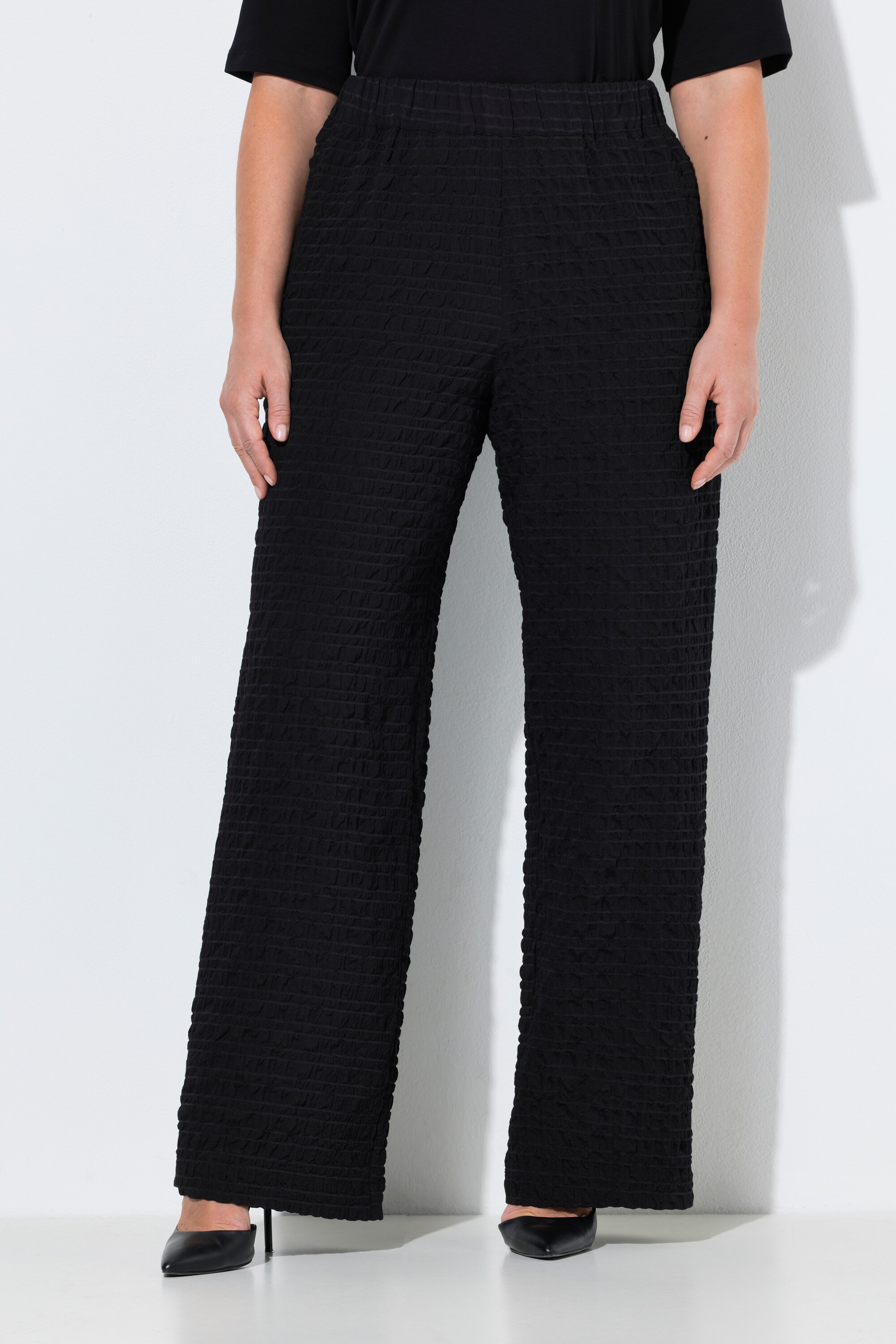 Pantalon texturé, ULLA POPKEN