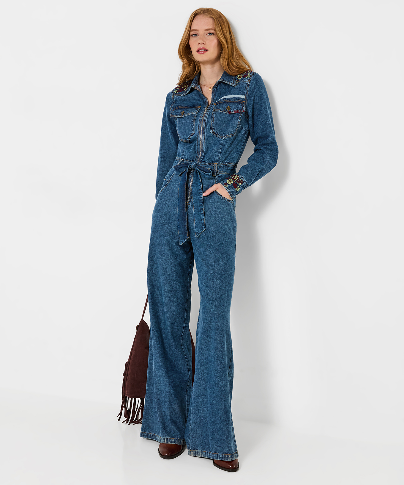 Combinaison en Jean Brodée Goldie, JOE BROWNS