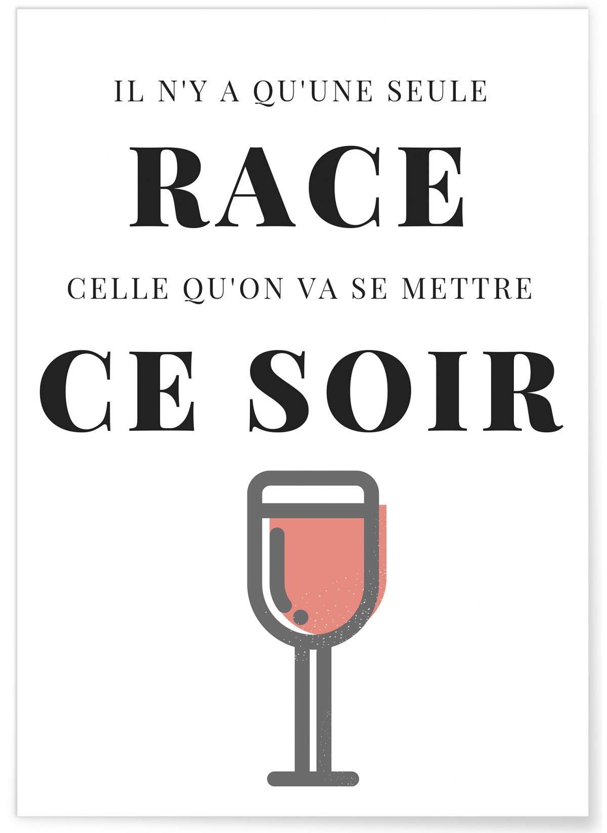 Affiche Il n'y a qu'une seule race..., L'AFFICHERIE