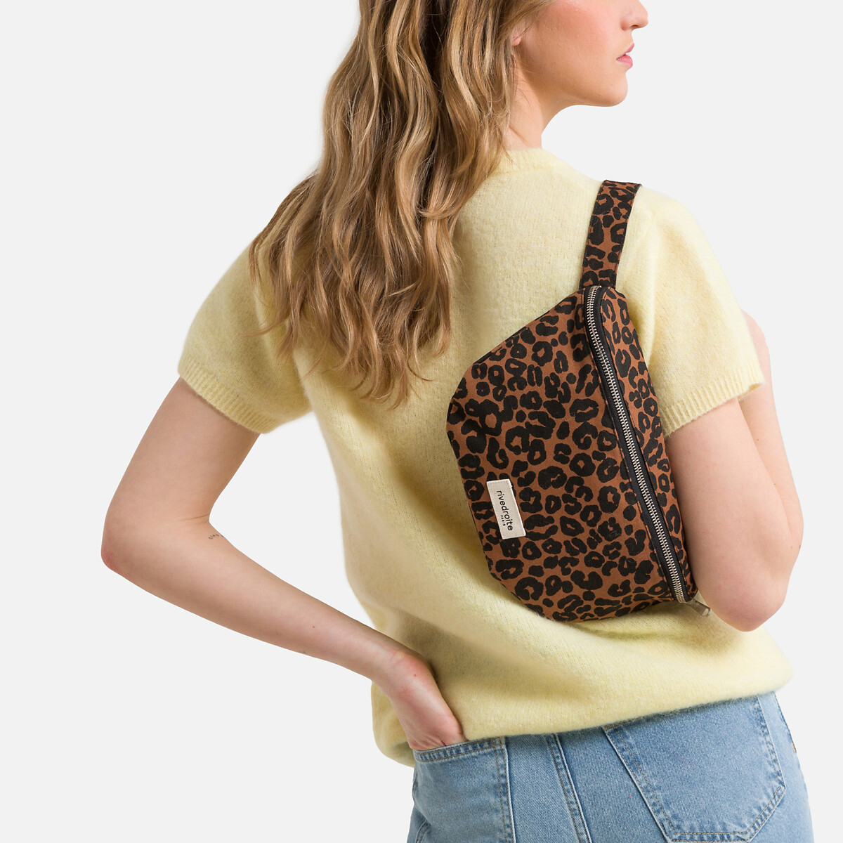 Custine Cotton Bum Bag in Leopard Print