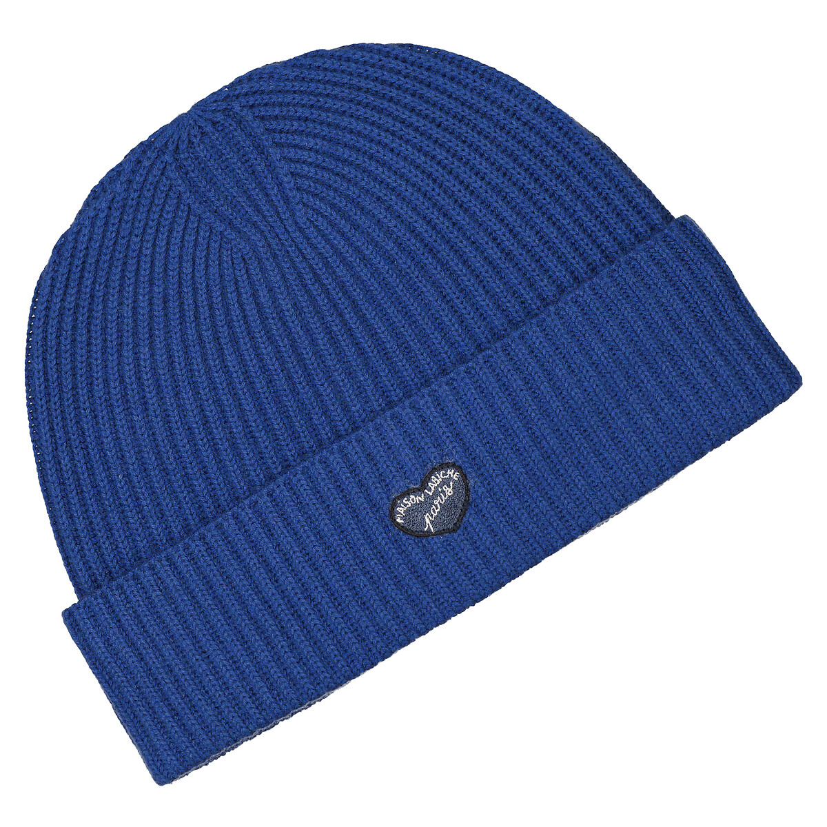 Vincennes Ribbed Wool Beanie with Turn-Up