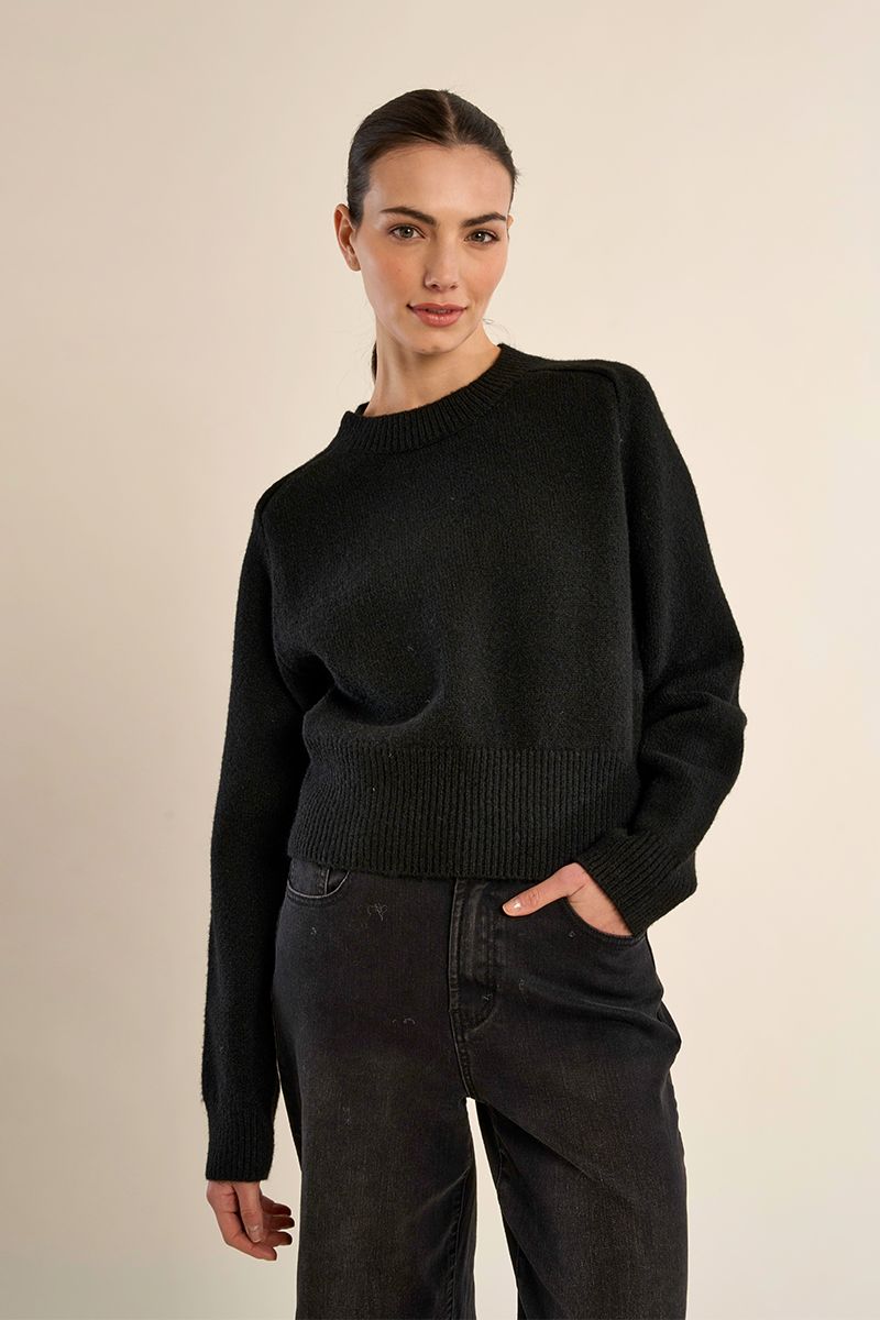 Pull crop côtelé, MOLLY BRACKEN