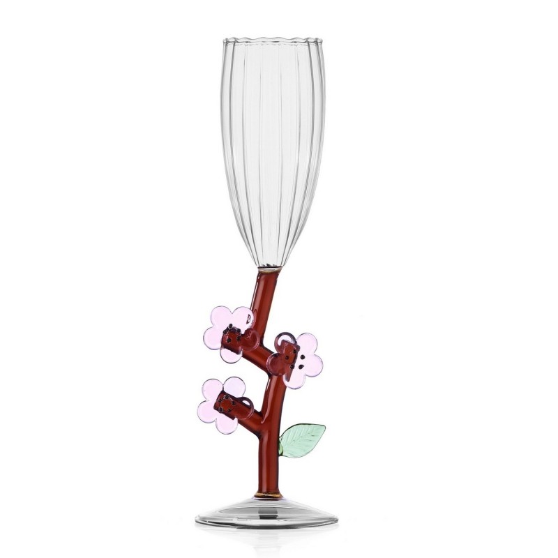 Flûte à champagne BOTANICA peach blossom, ICHENDORF