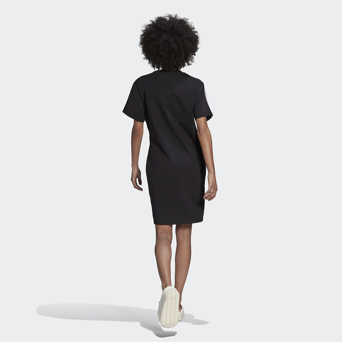 ornamento Walter Cunningham Reunir Vestido camiseta corte amplio, nudo fantasía negro Adidas Originals | La  Redoute