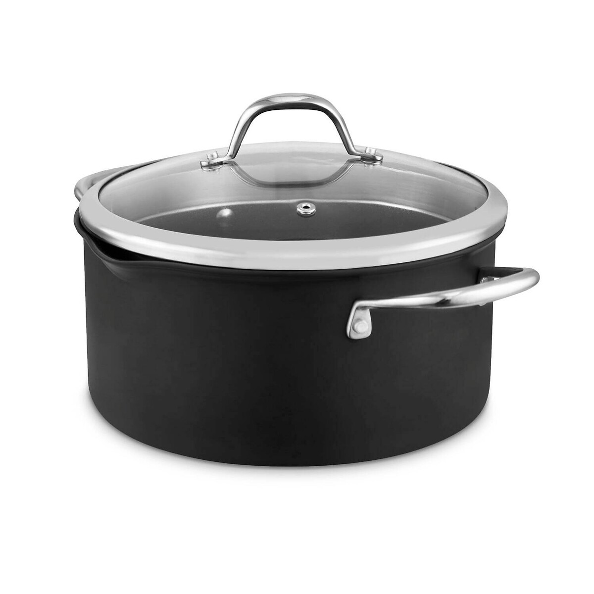 24cm Hard Anodized Casserole with Lid, GOOD FOOD BY TOWER