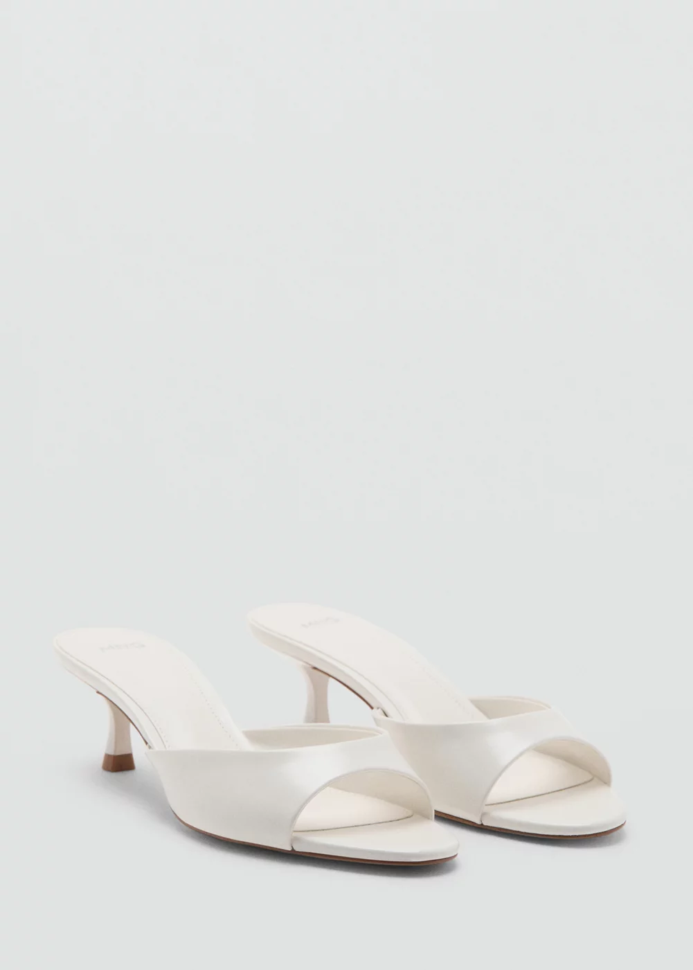 Sandales lanière talon kitten heel, MANGO