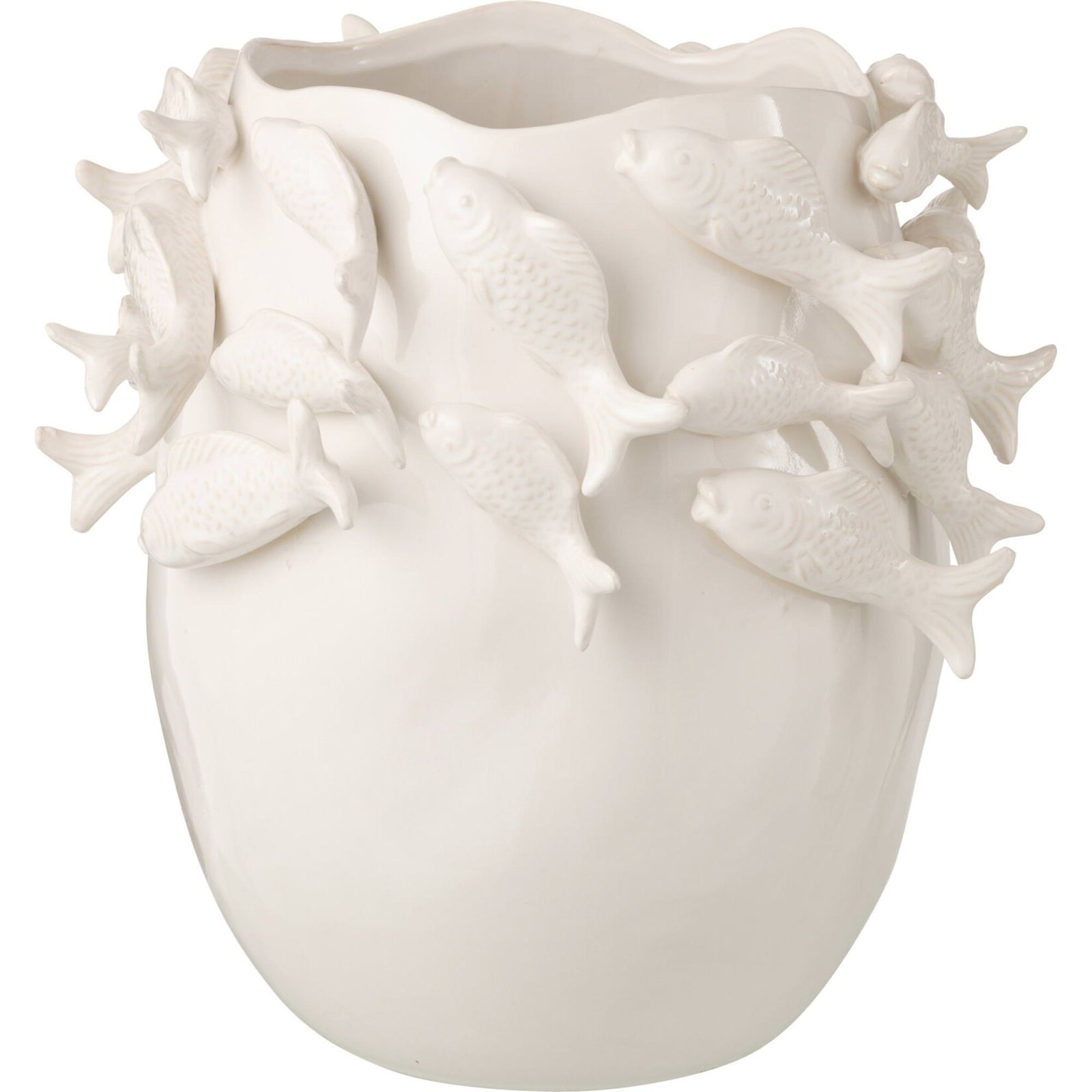 Vase en poterie forme poisson, RECOLLECTION
