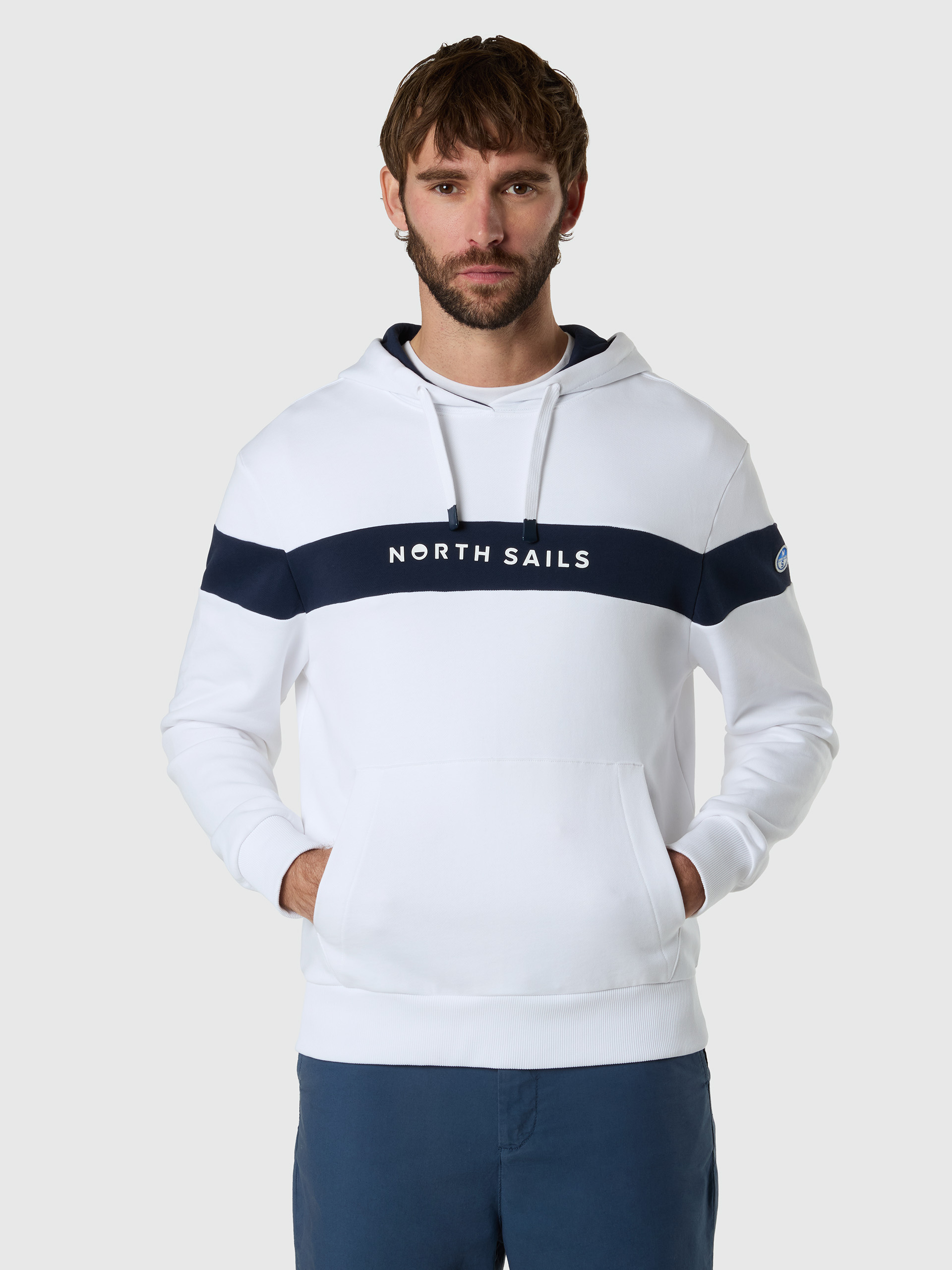 Sweat à capuche avec rayures color-block, NORTH SAILS