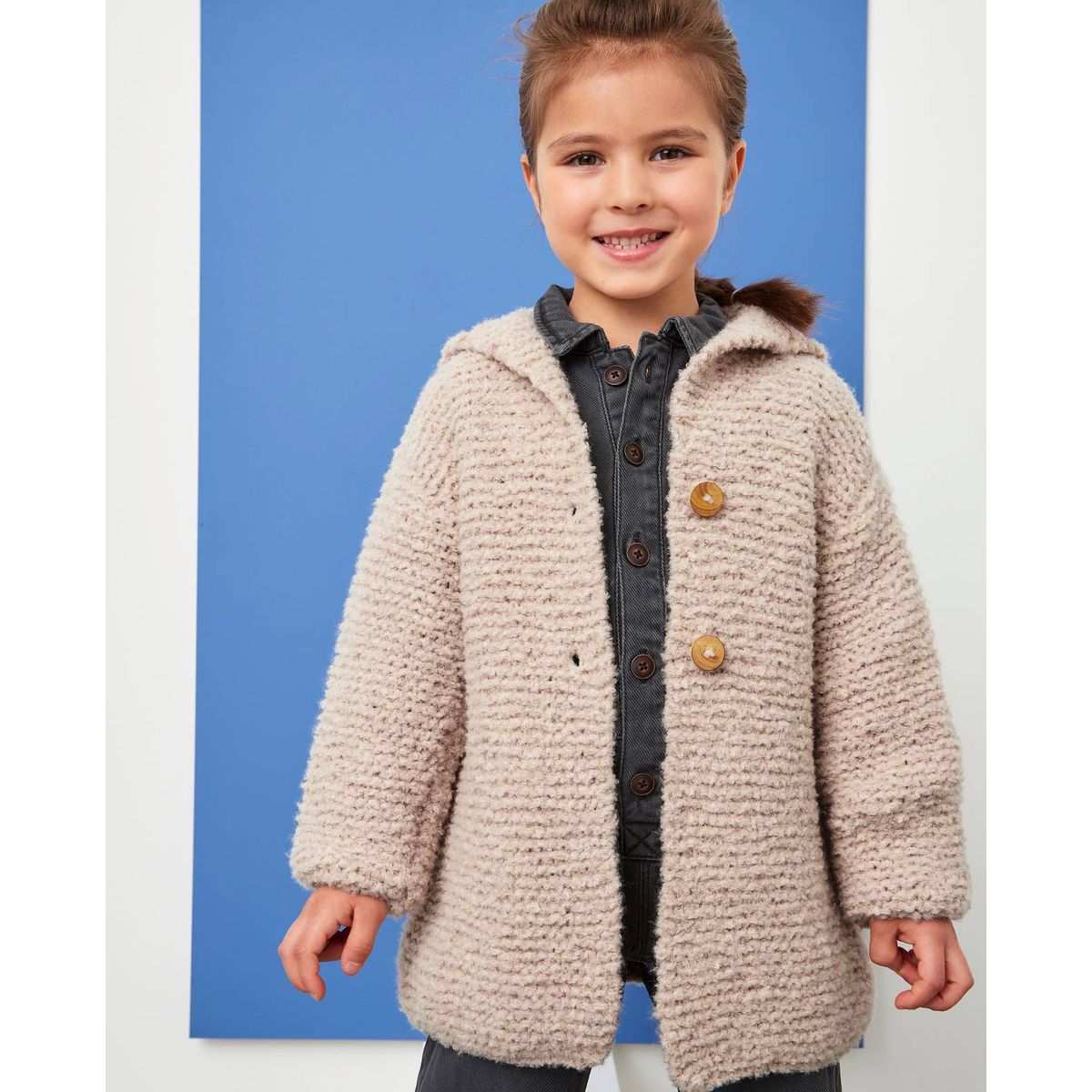 Patron pdf manteau fille jennyfer Phildar La Redoute
