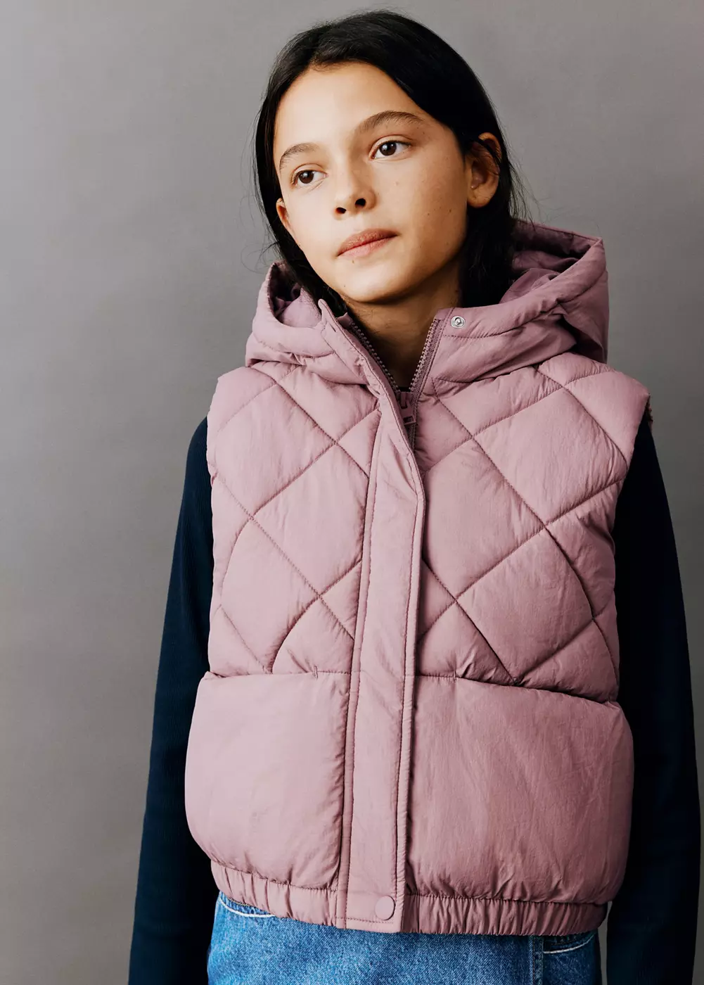 Gilet matelassé à capuche, MANGO KIDS