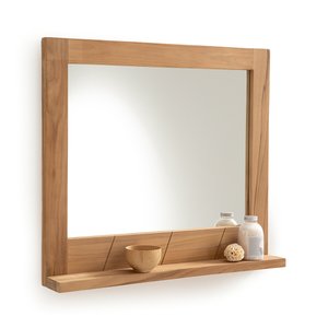 Espejo de baño de teca maciza, An.80 cm, Capti LA REDOUTE INTERIEURS image