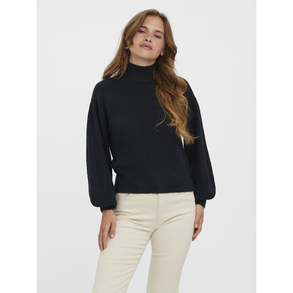 Pull noir col chemin e femme La Redoute