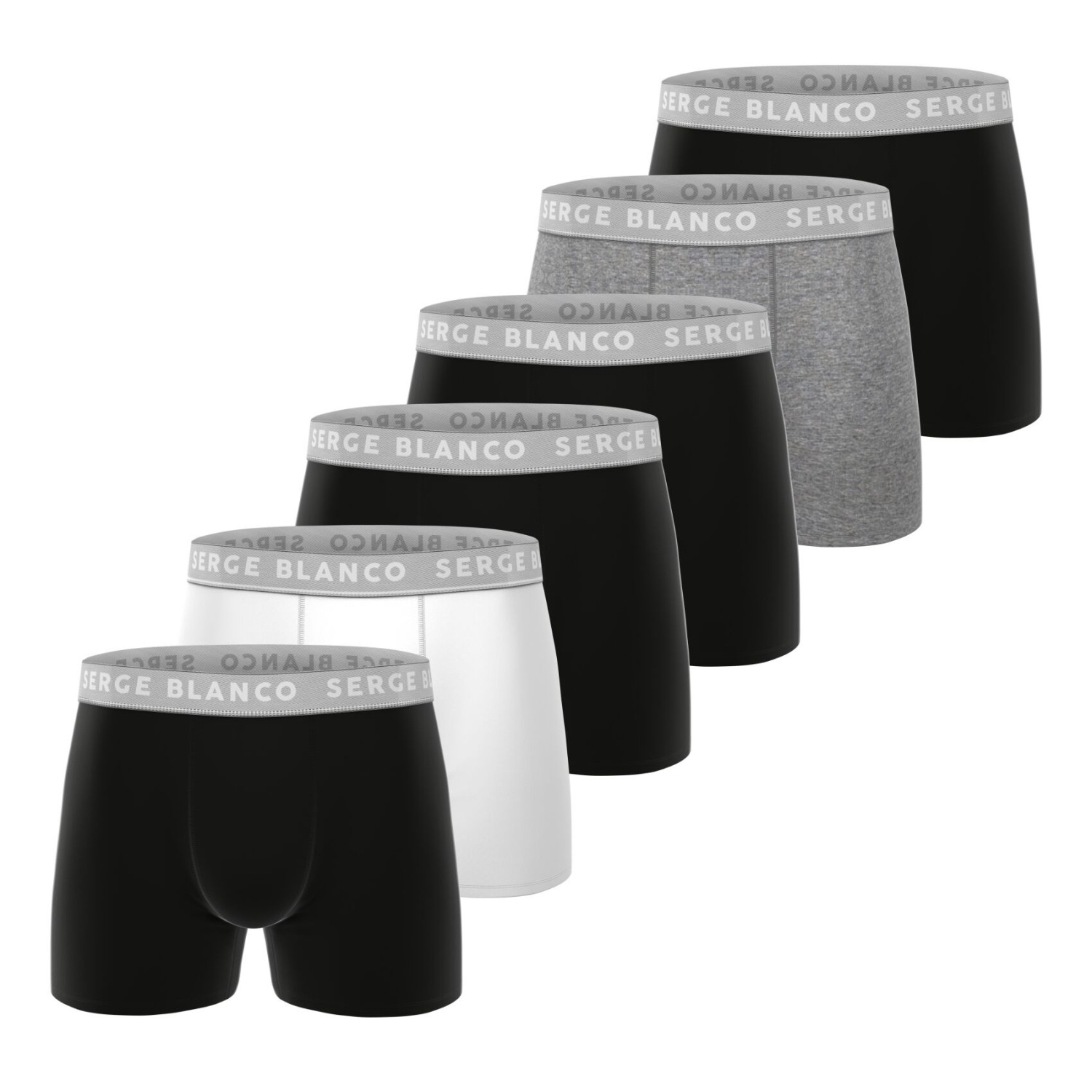 Lot De 6 Boxers Coton, SERGE BLANCO